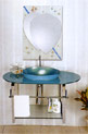 glass bath vanity