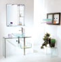 crystal bathroom stand