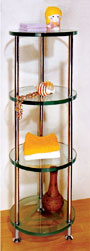 decorative glass shelf