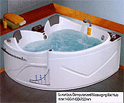 corner whirlpool bath tub