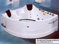 corner whirlpool bathtub