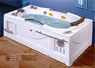 standardized massaging bathtub