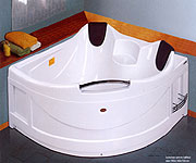 corner whirlpool bath tub