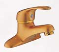 polished brass faucet