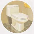 close-coupled toilet